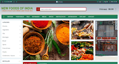 Desktop Screenshot of newfoodsofindia.com