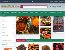 Tablet Screenshot of newfoodsofindia.com